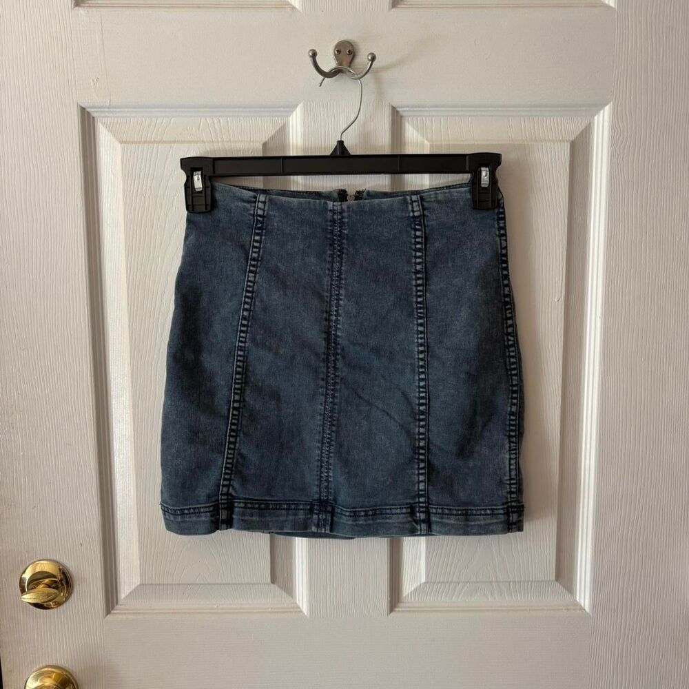 Free People Women's Denim Skirt
